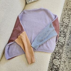 LaLa Factory Color block Sweater🤍